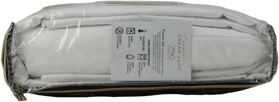 Dream Zone 750 Thread Count PimaCott King Sheet Set in White (White,King)