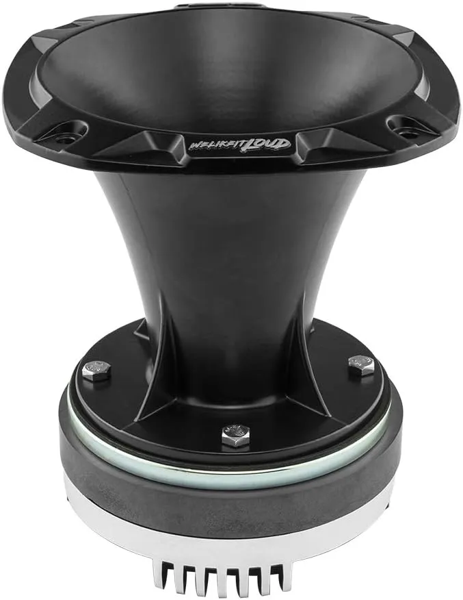 DS18 PRO-DKH1 Compression Driver with Aluminum Horn - 2", 640W Max Power, 8 Ohms, 2" KSV & Flat Wire Voice Coil - No Other Compression Driver Can Compare (Single)