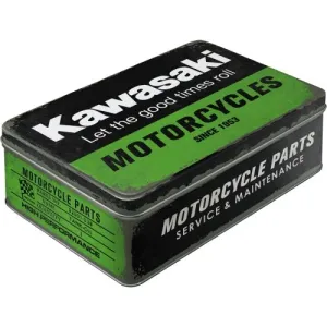 Durable Kawasaki Motorcycles Tin Flat Storage Box