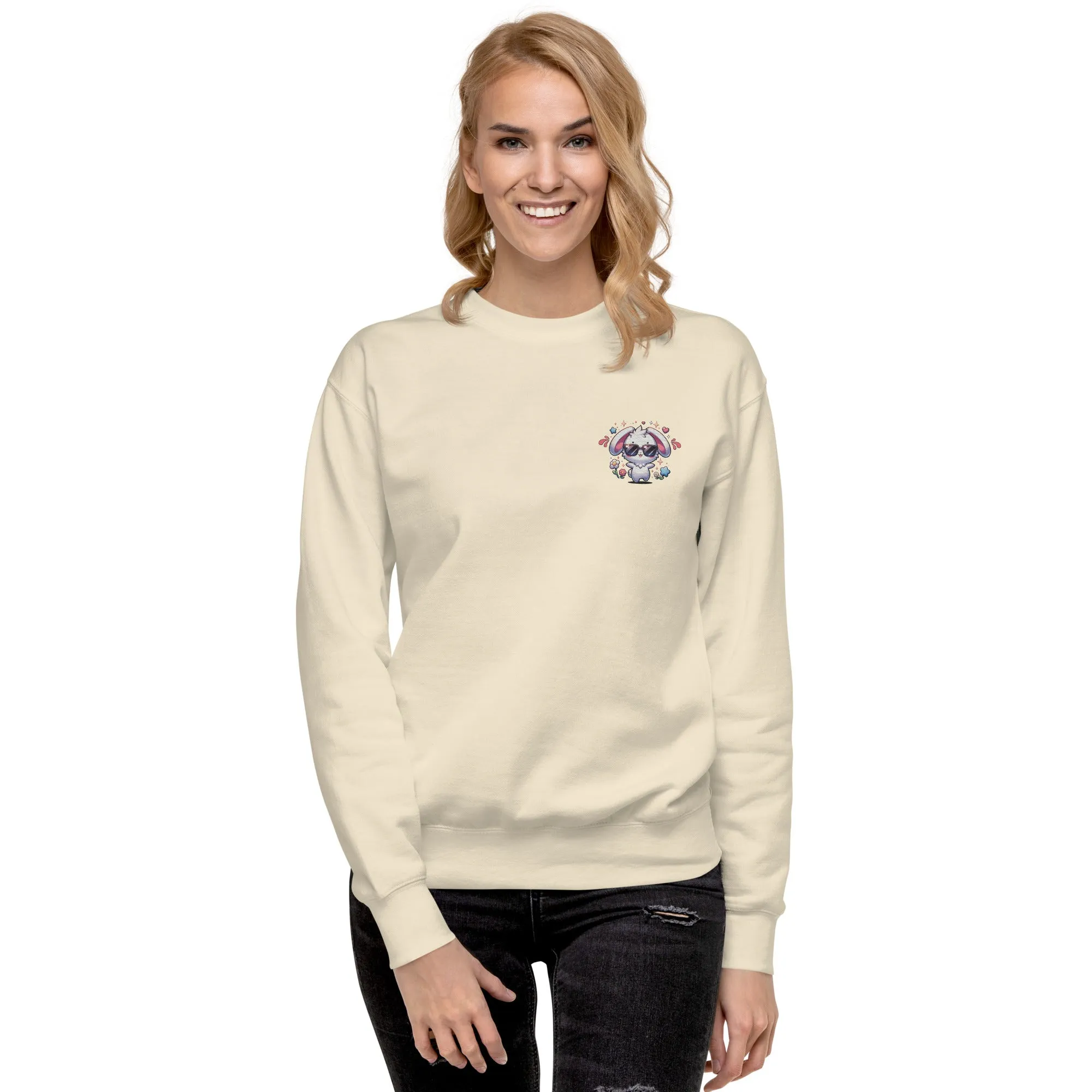 Easter Bunny Embroidered Sweatshirt