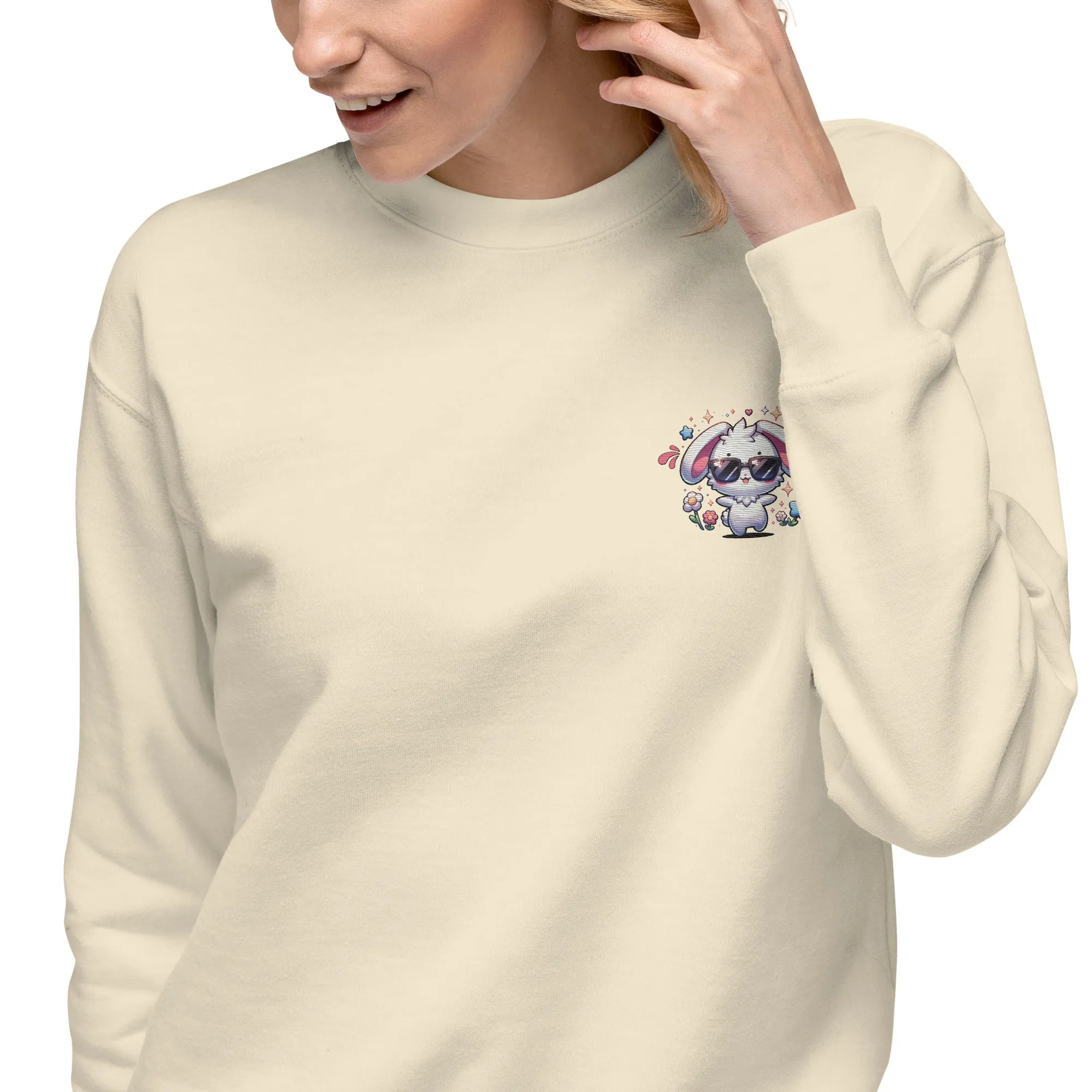 Easter Bunny Embroidered Sweatshirt