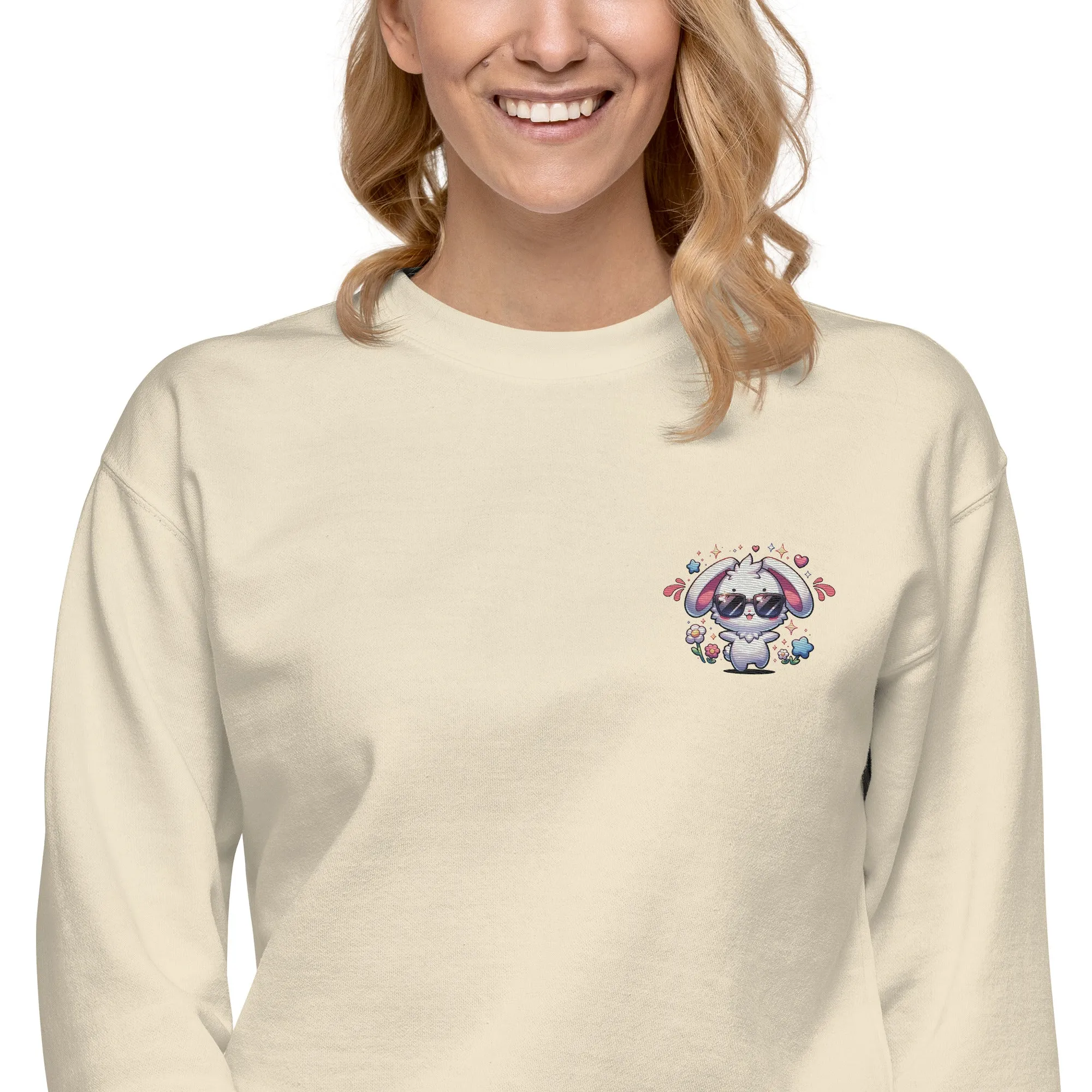 Easter Bunny Embroidered Sweatshirt