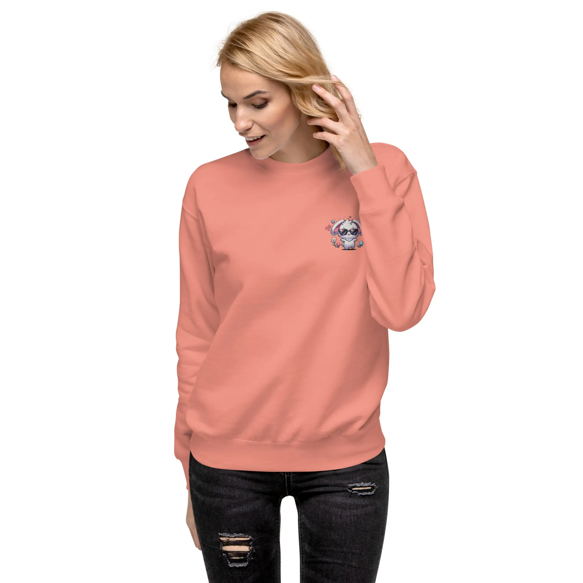 Easter Bunny Embroidered Sweatshirt
