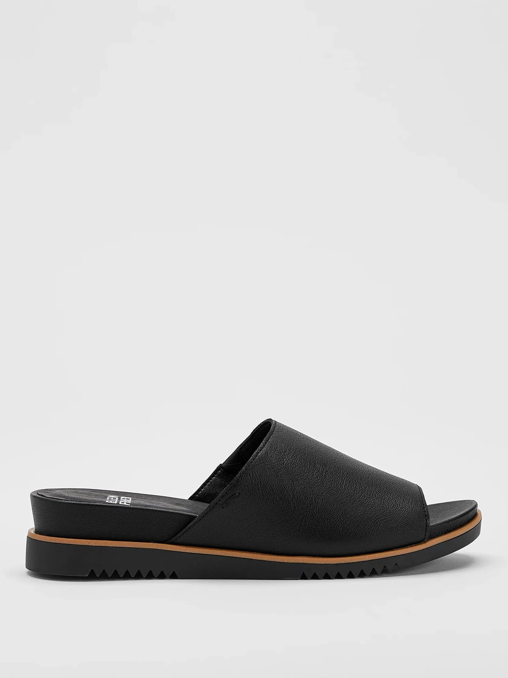 EILEEN FISHER KOHA TUMBLED LEATHER WEDGE SANDAL