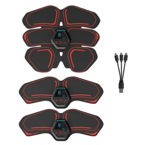 EMS Muscle Stimulator LCD Screen USB Rechargeable Portable Trainer