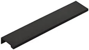 Emtek Cabinet Edge Pull Available in 7 Sizes and 6 Finishes - 87130US19 - (Center to Center 8") - Flat Black (US19)