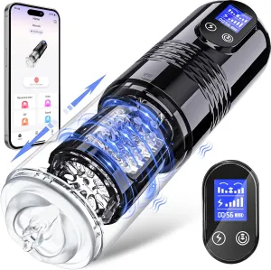 EORONE Male Sex Toy for Men Male Masturbator - Sex Toys for Men Adult Toys with 10 Vibrating & 6 Thrusting, Male Mens Sex Toys Pocket Pussy LCD Display, Men Sex Toy Male Stroker Realistic 3D Sleeve