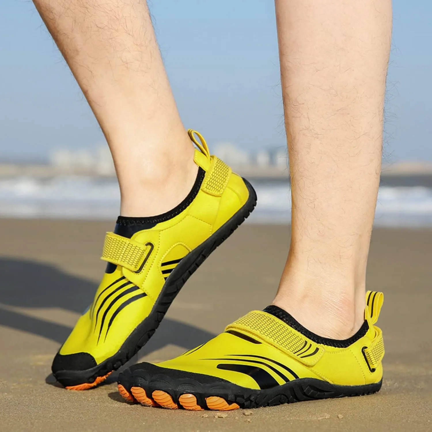 Extra Wide Water Shoes for Men Breathable Non Slip Athletic Mens Hiking Water Shoes Quick Dry Shoes for Men Stylish Water Shoes for Pool Beach Surf Walk Water Yoga