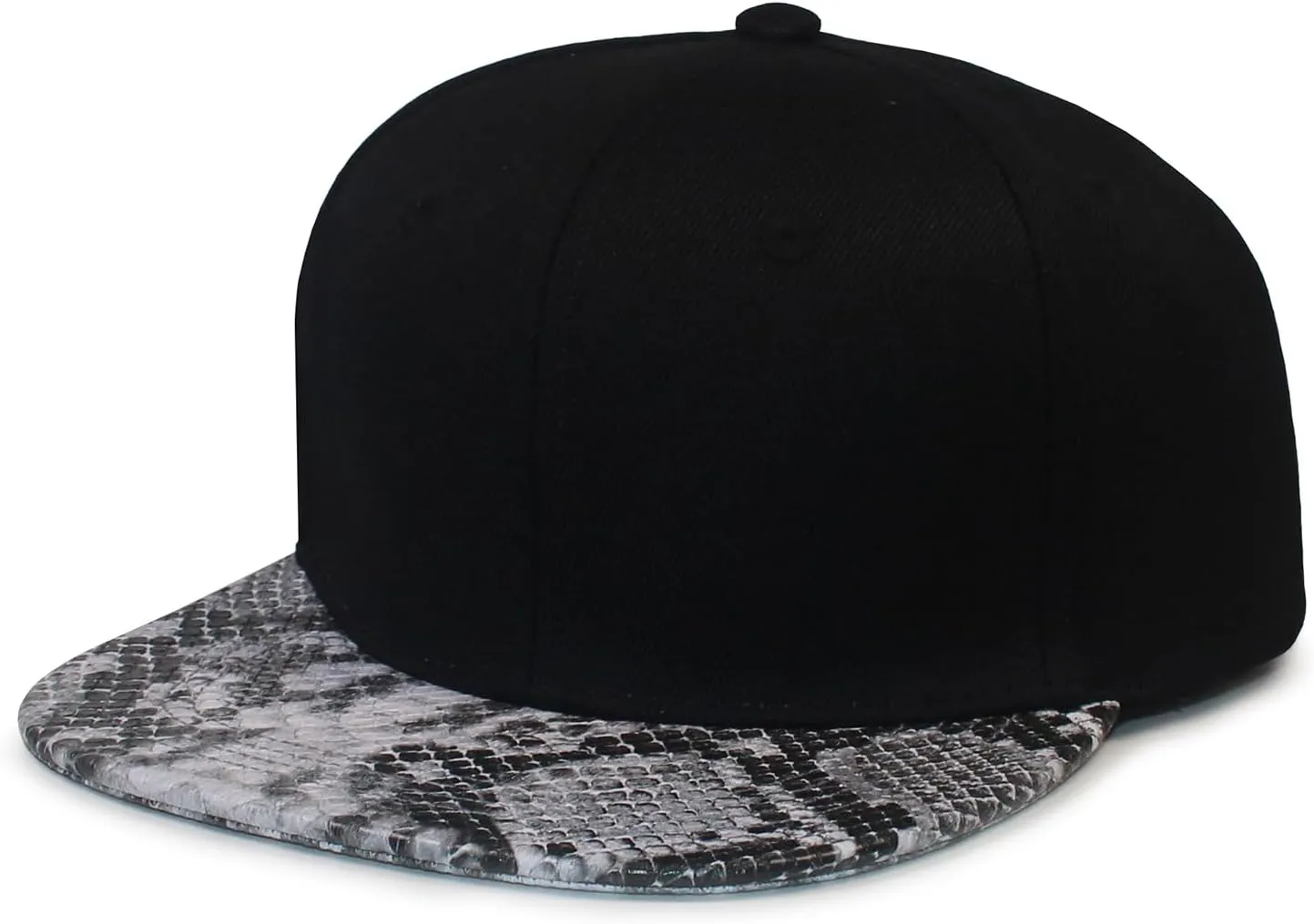 Fabric-PU Baseball Hat 6 Panel Fashion Hat Hip Hop Style Flat Bill Performance Hat Skateboard Strapback Hats
