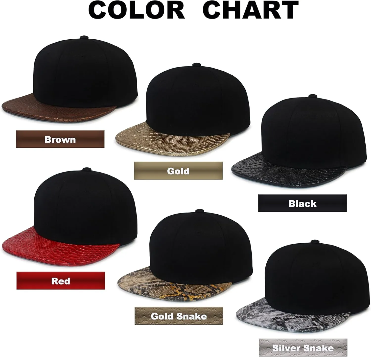 Fabric-PU Baseball Hat 6 Panel Fashion Hat Hip Hop Style Flat Bill Performance Hat Skateboard Strapback Hats