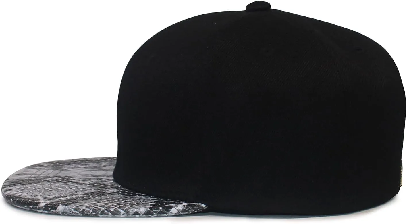 Fabric-PU Baseball Hat 6 Panel Fashion Hat Hip Hop Style Flat Bill Performance Hat Skateboard Strapback Hats
