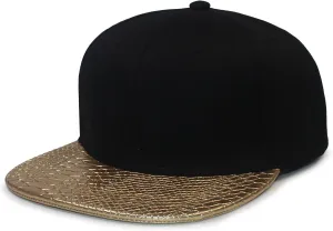 Fabric-PU Baseball Hat 6 Panel Fashion Hat Hip Hop Style Flat Bill Performance Hat Skateboard Strapback Hats
