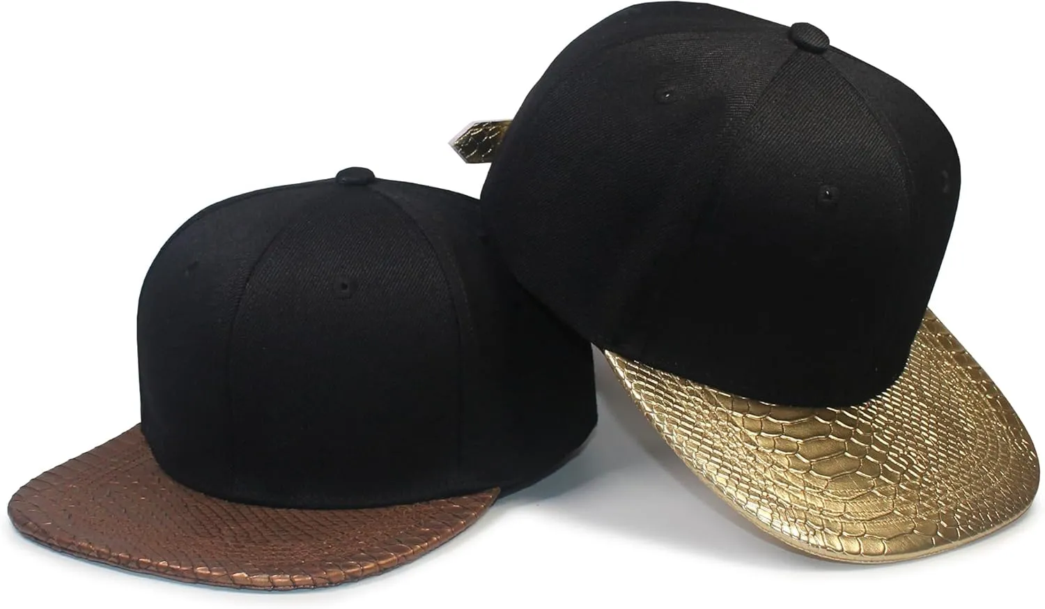Fabric-PU Baseball Hat 6 Panel Fashion Hat Hip Hop Style Flat Bill Performance Hat Skateboard Strapback Hats