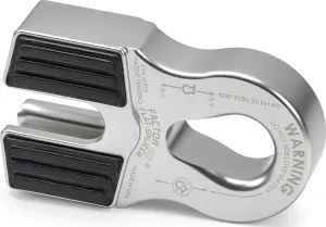 Factor 55 Flat Splicer Low-Profile Design for Synthetic Rope, Fits Synthetic Rope up to 1/2" - Silver