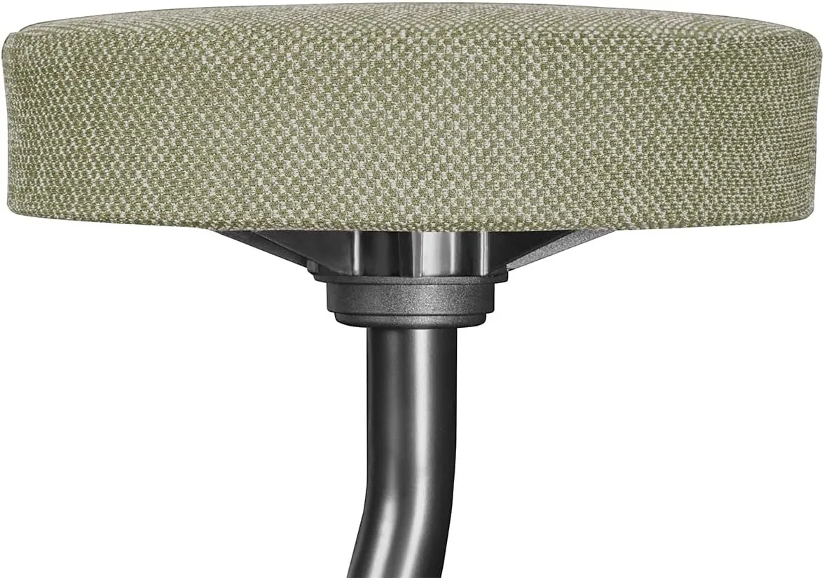 Fitness Seat, ADHD Chair Stool for Stability, Balance, Yoga, Office, School, Wellness, Active Sitting with Non-Slip Base and Washable Seat Cover-Moss Green