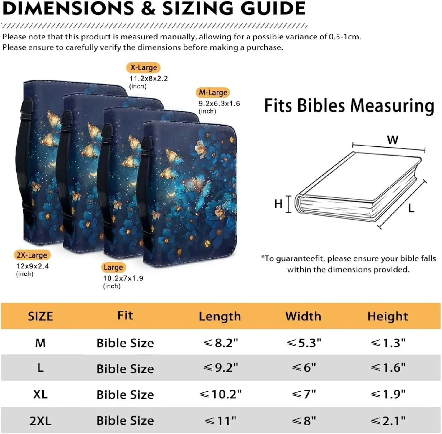 Flashideas Fashion Portable Leather Bible Covers for Women Durable Carrying Bible Accessories