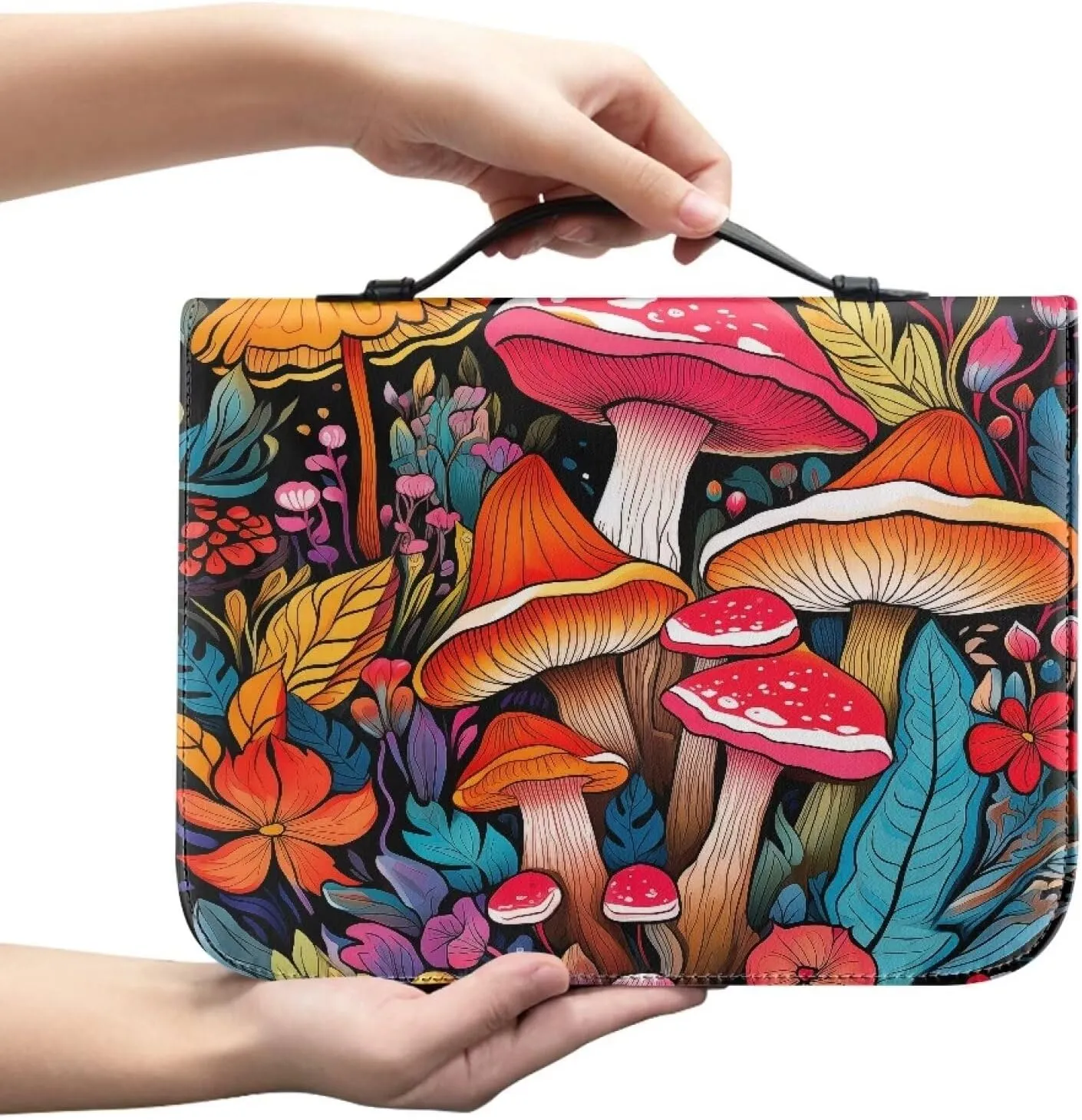 Flashideas Fashion Portable Leather Bible Covers for Women Durable Carrying Bible Accessories