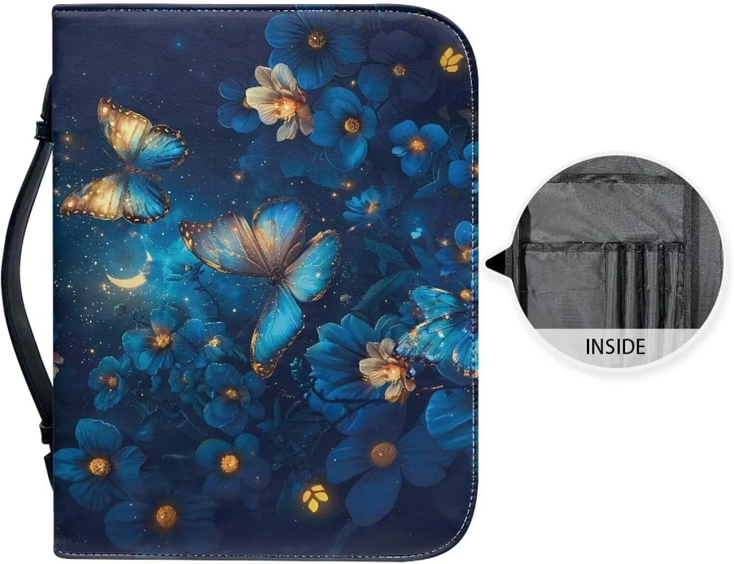 Flashideas Fashion Portable Leather Bible Covers for Women Durable Carrying Bible Accessories