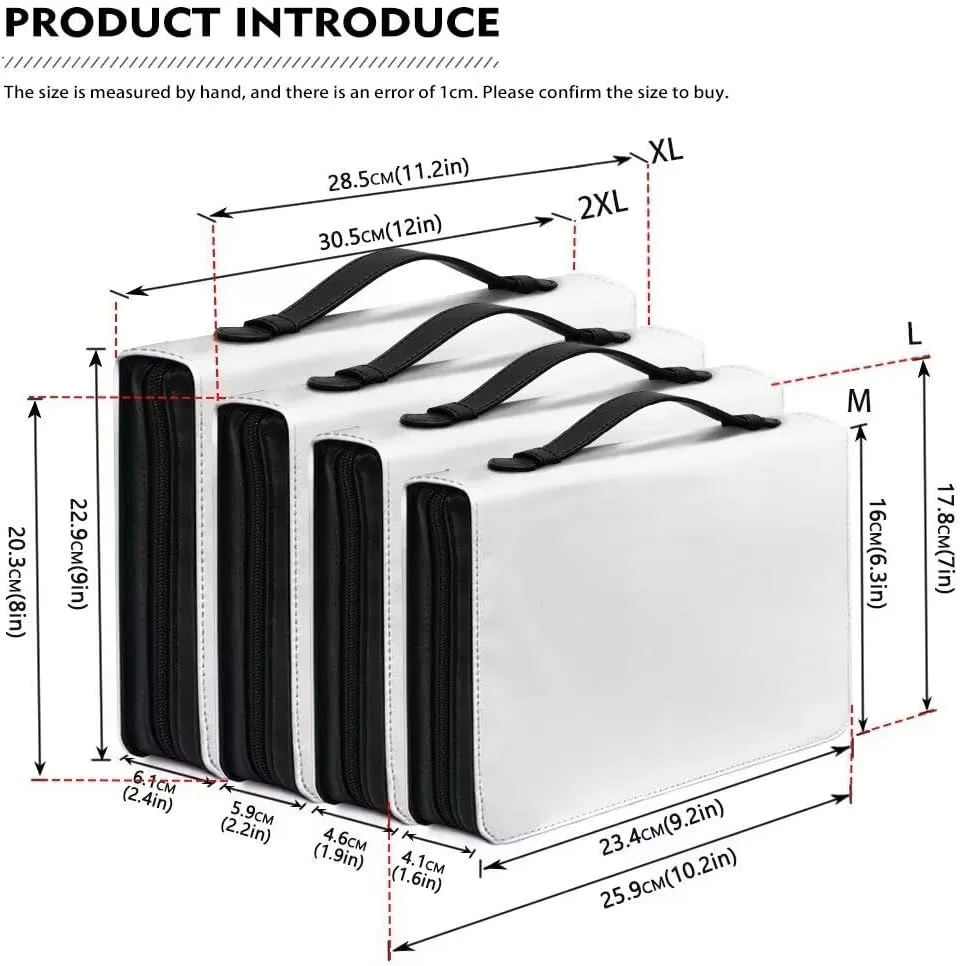Flashideas Fashion Portable Leather Bible Covers for Women Durable Carrying Bible Accessories
