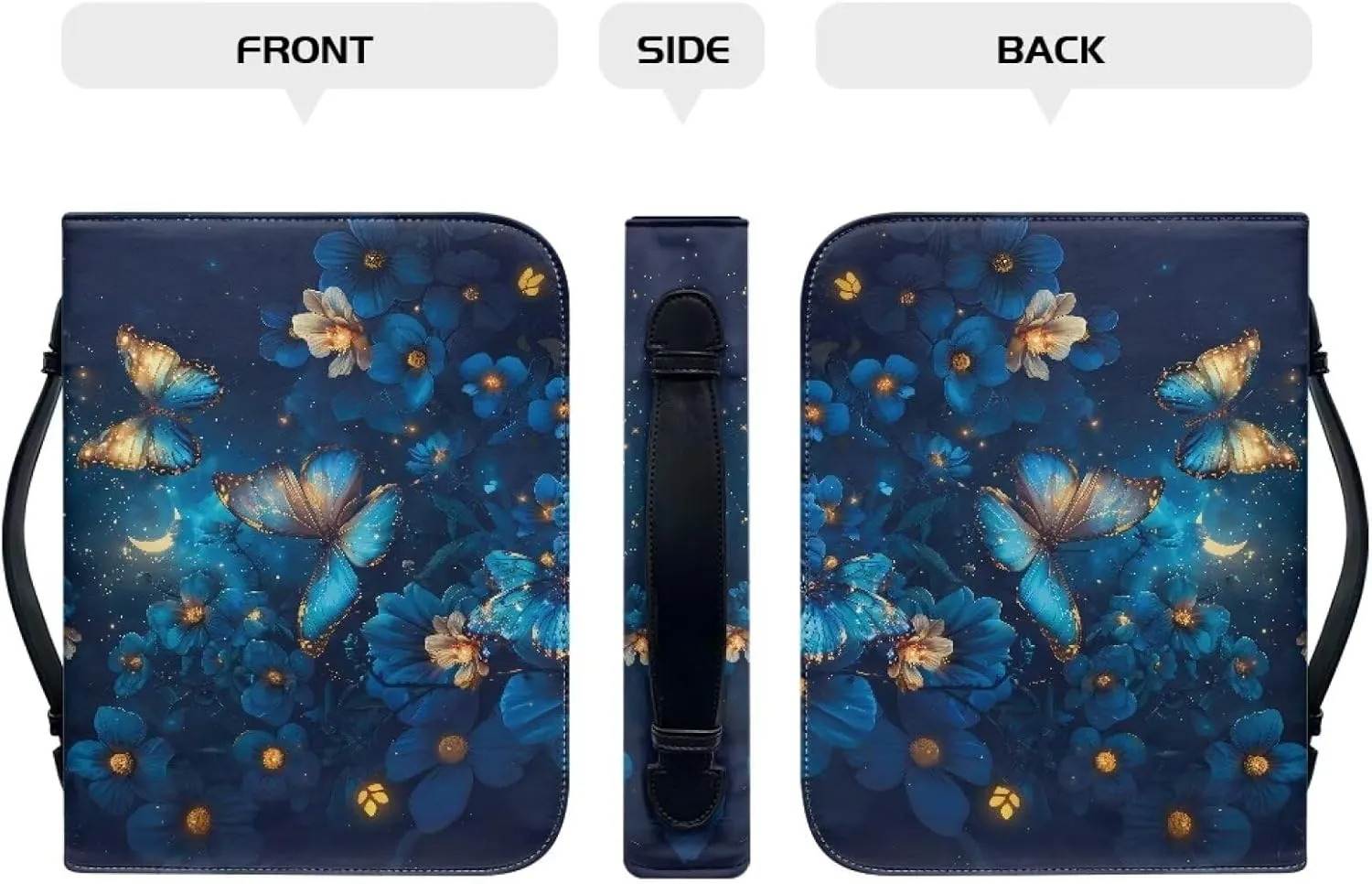 Flashideas Fashion Portable Leather Bible Covers for Women Durable Carrying Bible Accessories
