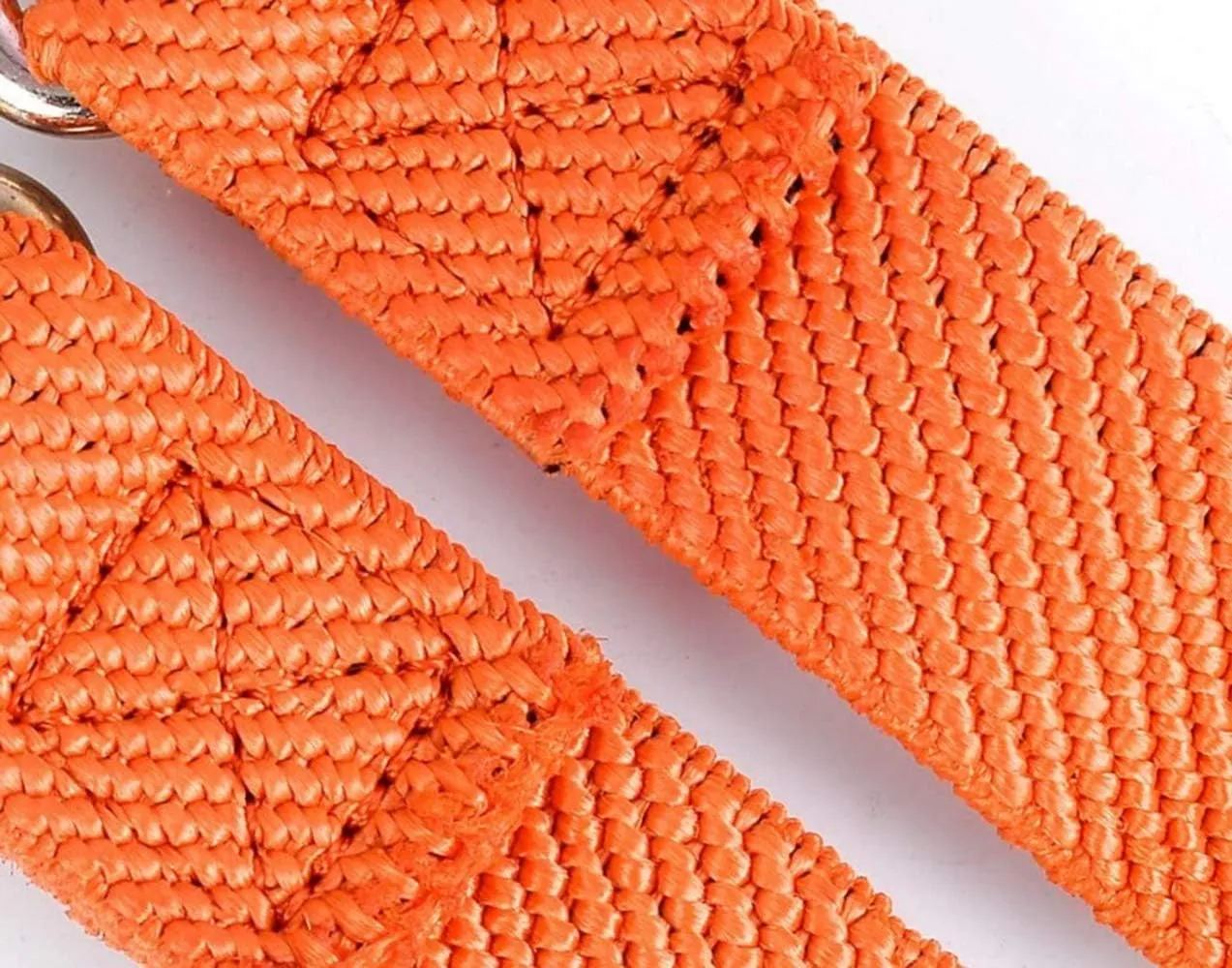 Flat Bungee Cord with Hooks Adjustable Fits Size (Orange, ADJ 48inches)
