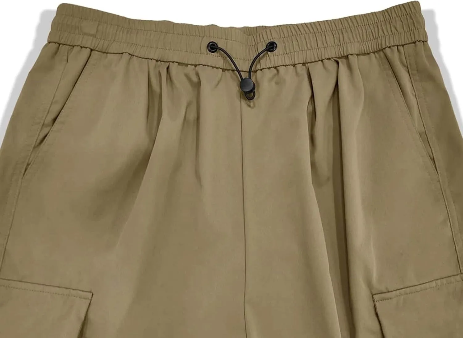 Flat Pocket Parachute Pants for Men Casual Baggy Cargo Pants Unisex Street Pants Drawstring Trousers