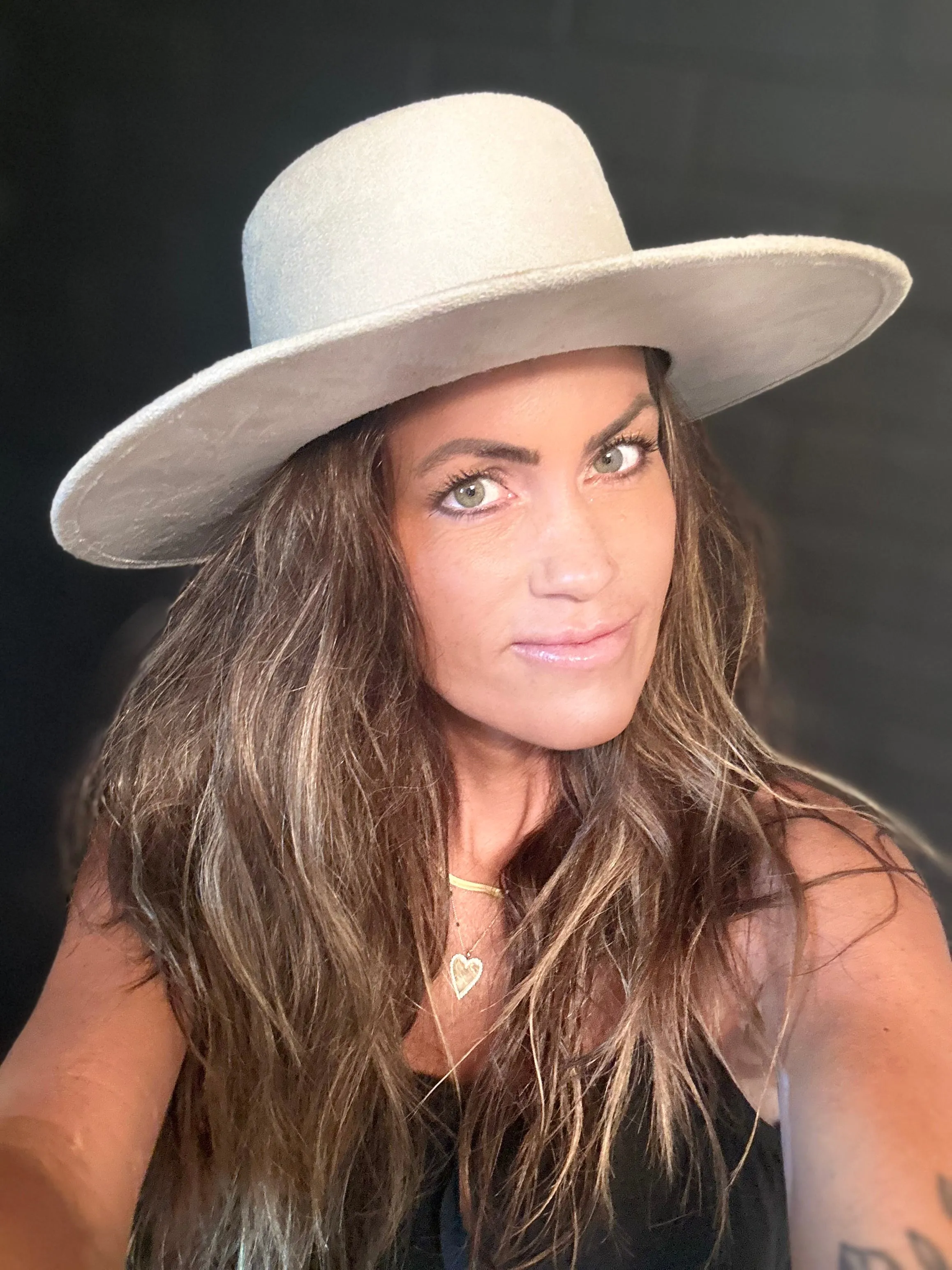 Flat Top Hat - Ivory