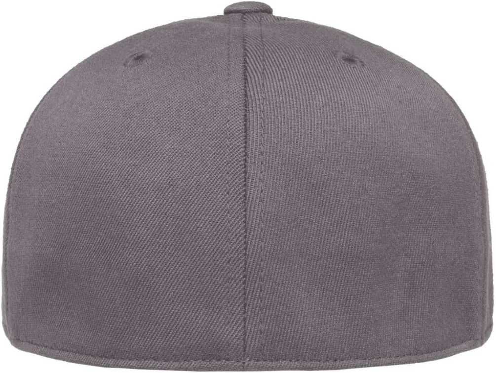 Flexfit 210 Premium Fitted Wool Blend Fabric Pro Baseball On-Field Style Cap | Bulk Pack Available
