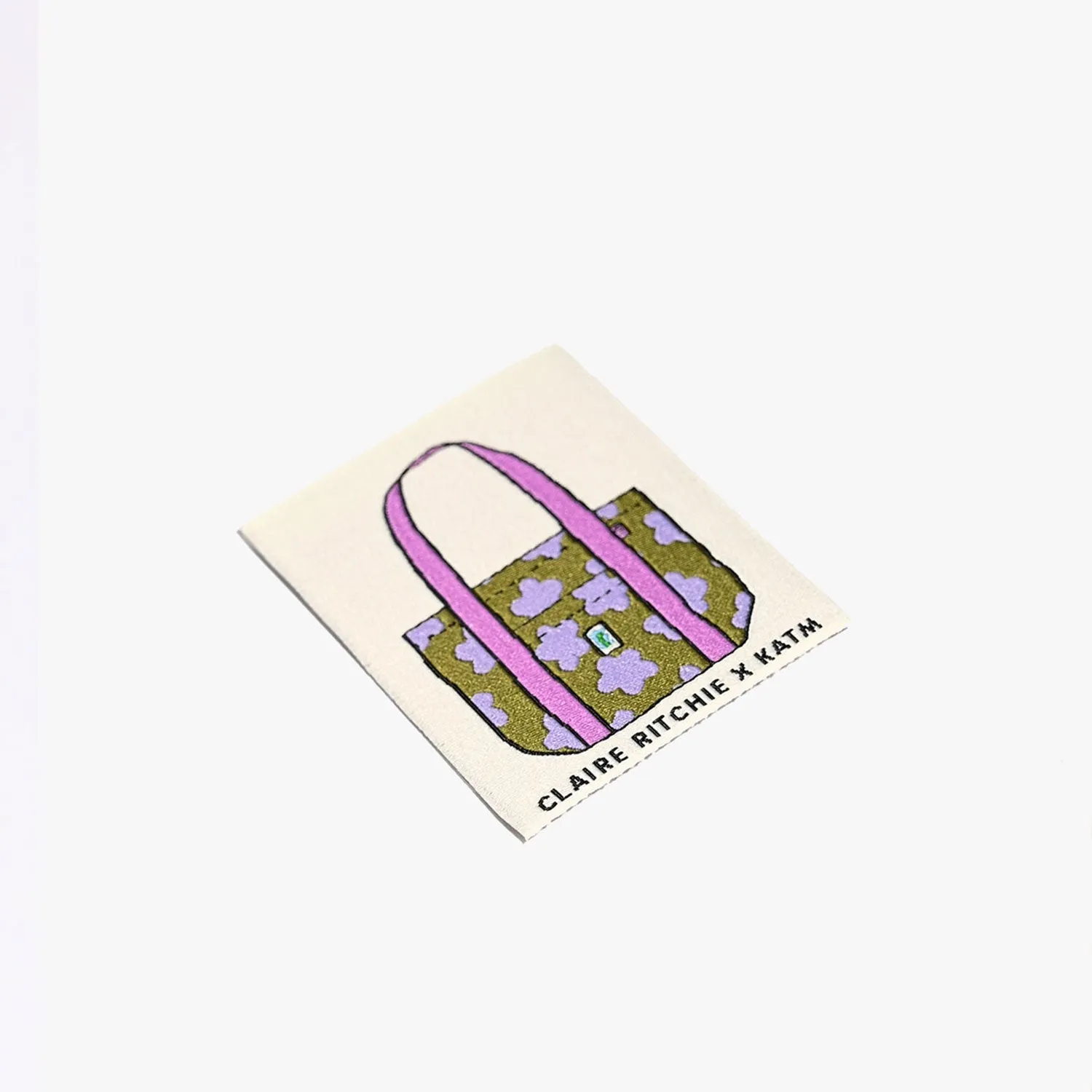 Flower Fields Fabric - Tangerine & Peach Mule Tote Sewing Kit | Claire Ritchie x KATM Mule Tote