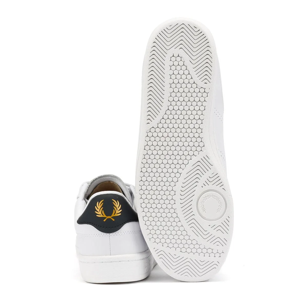 Fred Perry B721 Leather Men's White/Navy Trainers