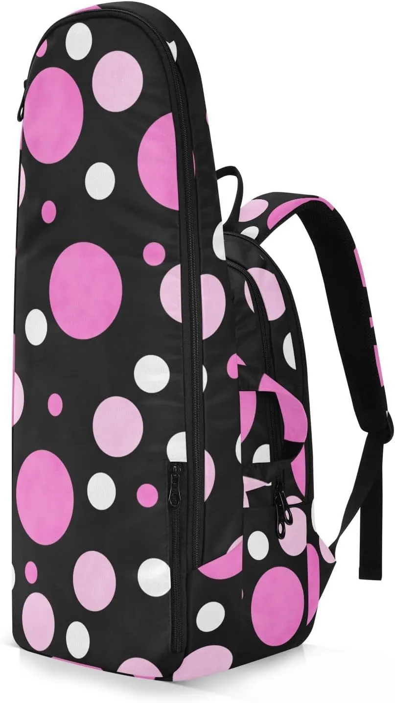 GAIGEO Pink Green Gradient Pickleball Bag, Large Space Pickleball Bags for Women, Durable Polyester, Printing Design