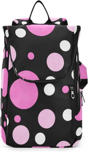 GAIGEO Pink Green Gradient Pickleball Bag, Large Space Pickleball Bags for Women, Durable Polyester, Printing Design