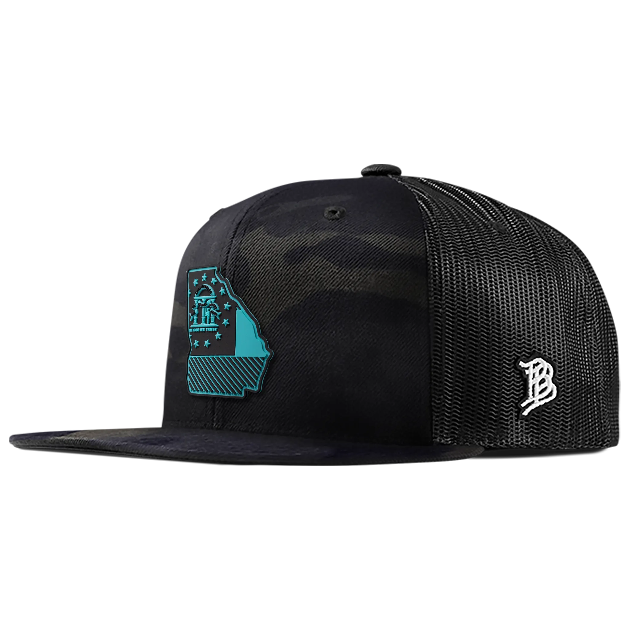 Georgia Turquoise Flat Trucker