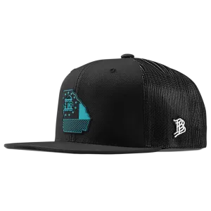 Georgia Turquoise Flat Trucker