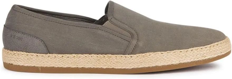 Geox Men's U Pantelleria A Espadrille Wedge Sandal, Sage, 9 Men