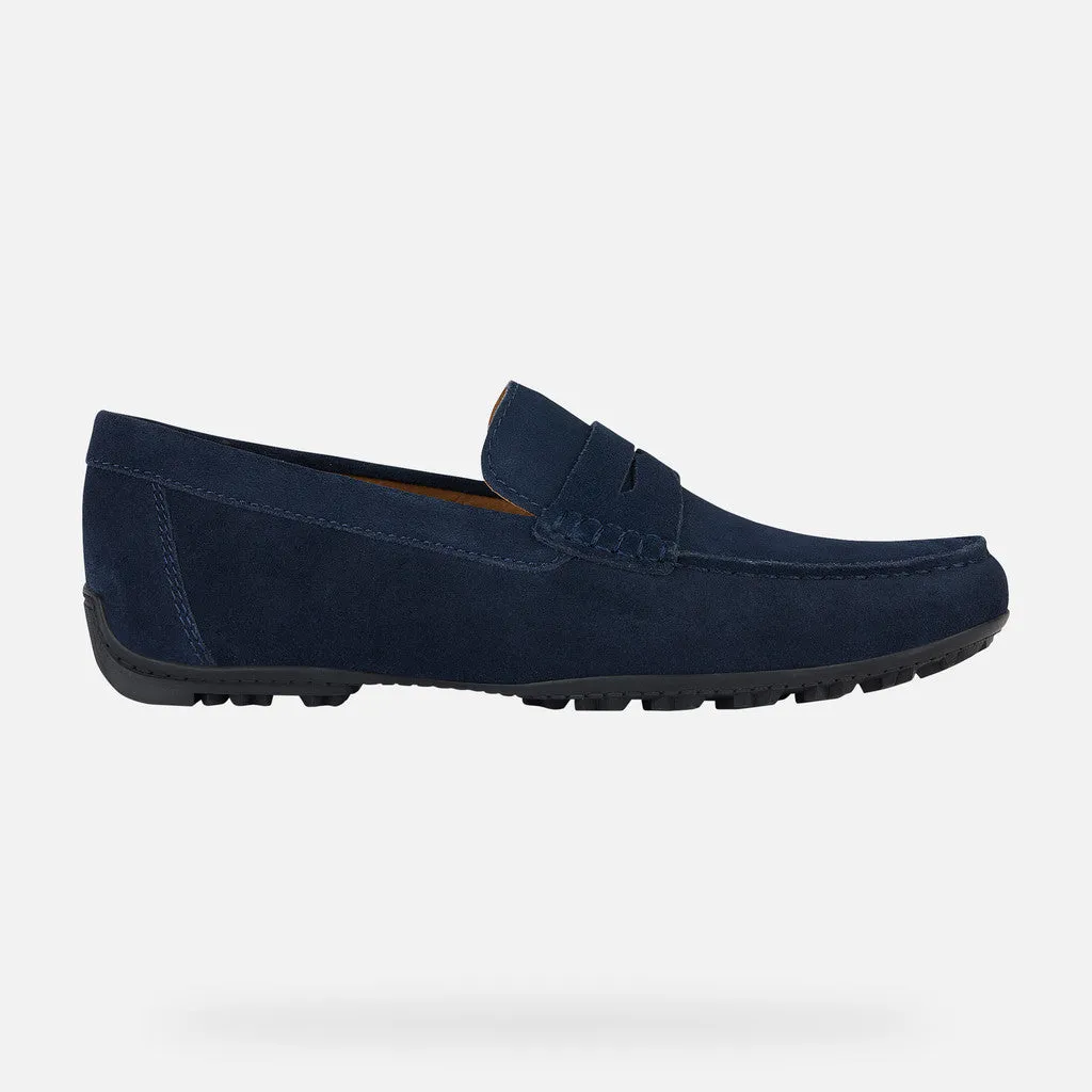 Geox Navy Kosmopolis Grip Suede Loafer