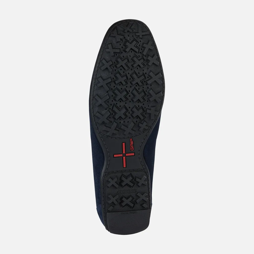 Geox Navy Kosmopolis Grip Suede Loafer