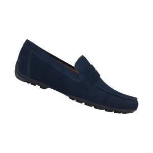 Geox Navy Kosmopolis Grip Suede Loafer