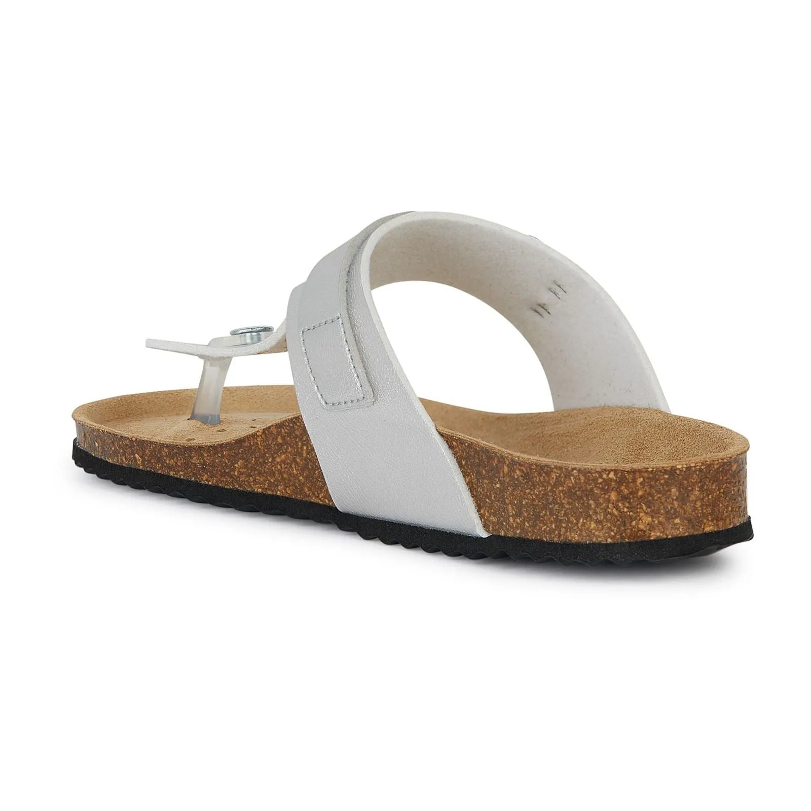 Geox Women's D Brionia Metal Sandals in Silver