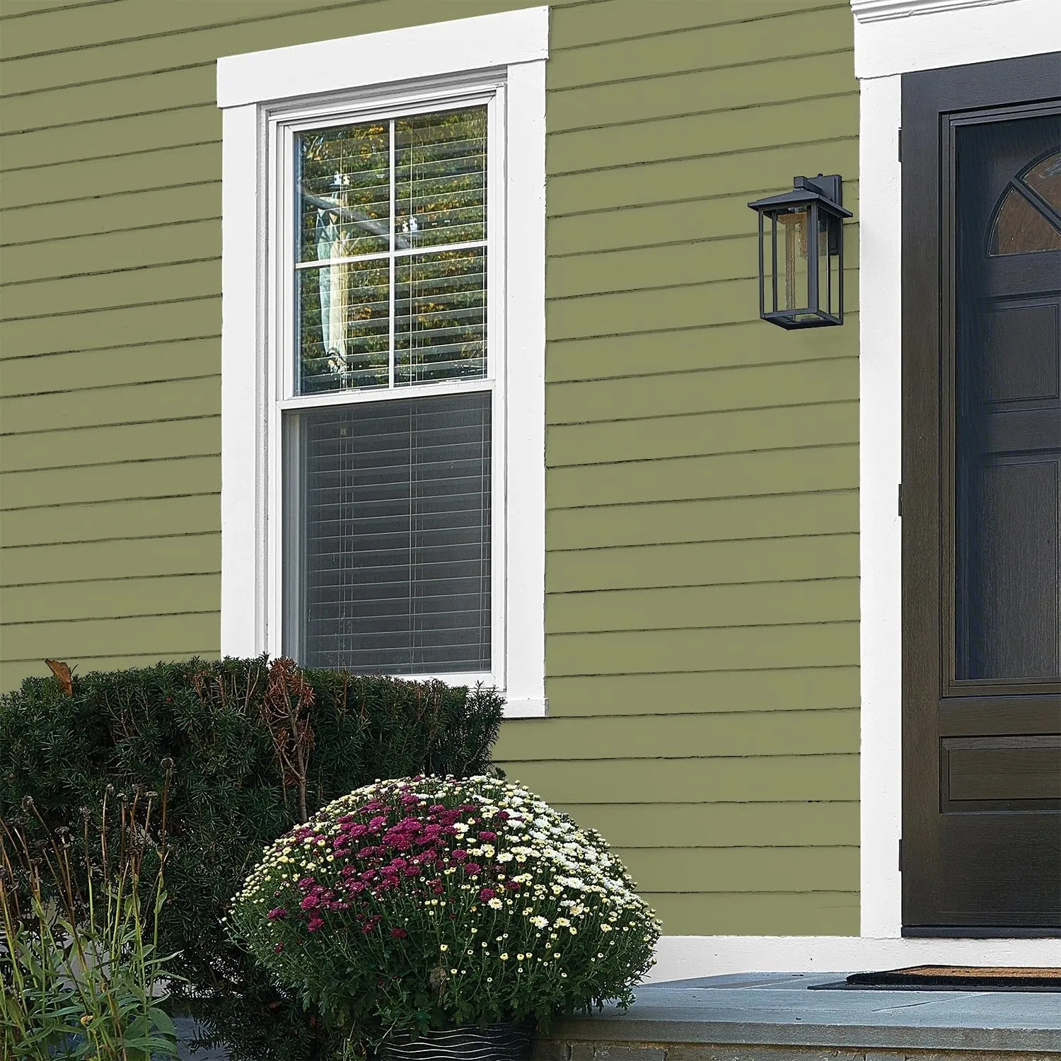 Glidden Total Exterior Paint & Primer All-in-One, Paid in Full/Green, Flat, 1 Gallon