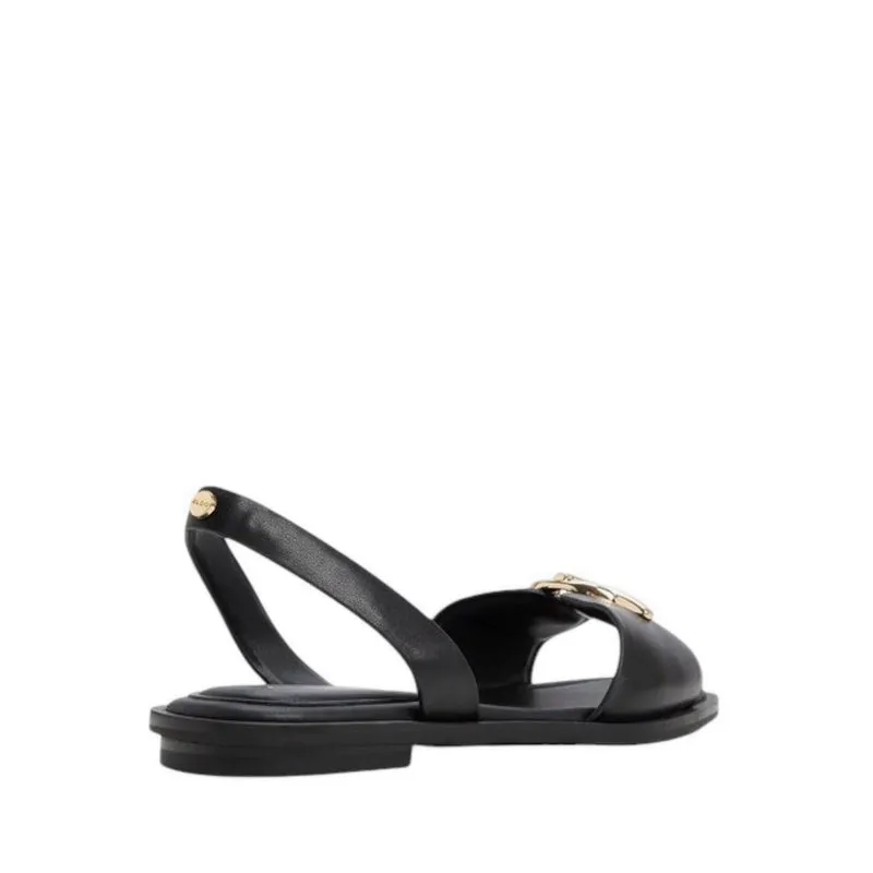 GOASSI FLAT SANDALS - BLACK