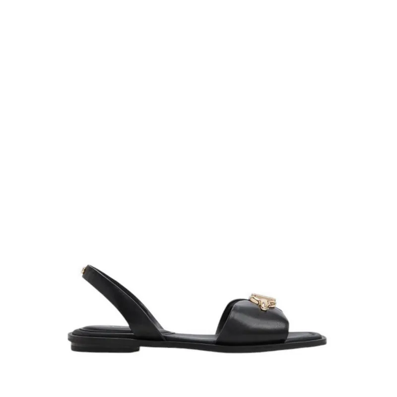 GOASSI FLAT SANDALS - BLACK