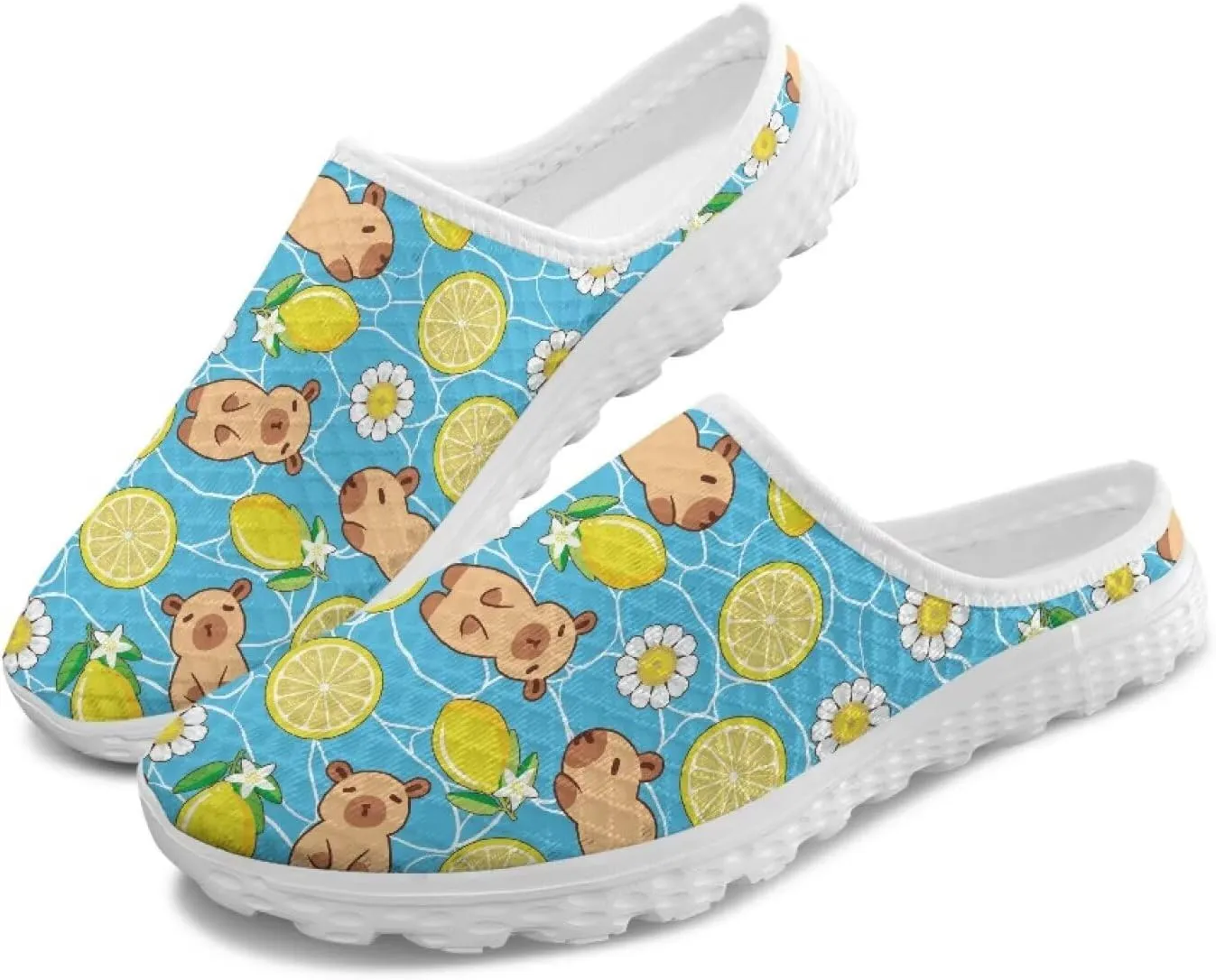 GOSTONG Slip-On Mules & Clogs for Women Light Open Back Shoes Comfort Walking Shoes Breathable Non Slip House Slippers Size 6-13.5