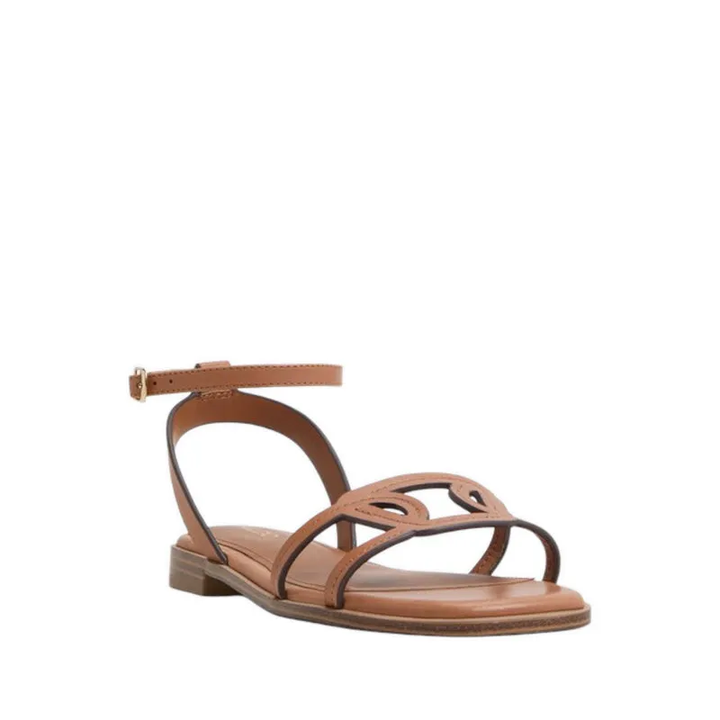 GREENGROVE FLAT SANDALS - MEDIUM BROWN