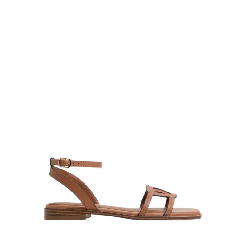 GREENGROVE FLAT SANDALS - MEDIUM BROWN