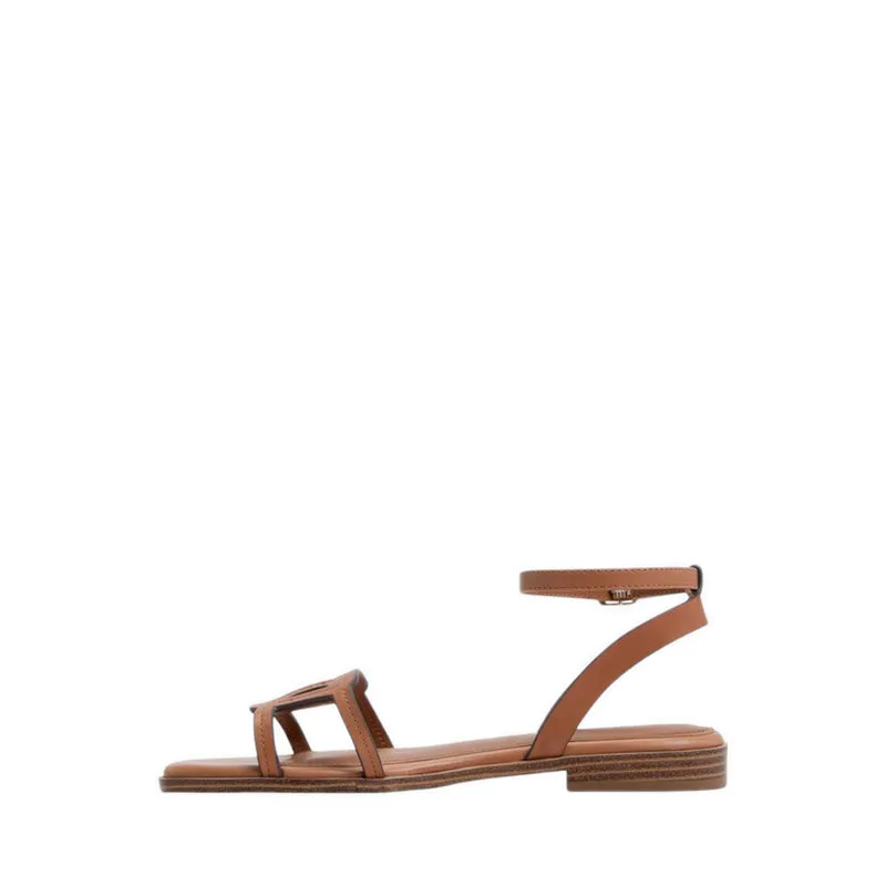 GREENGROVE FLAT SANDALS - MEDIUM BROWN