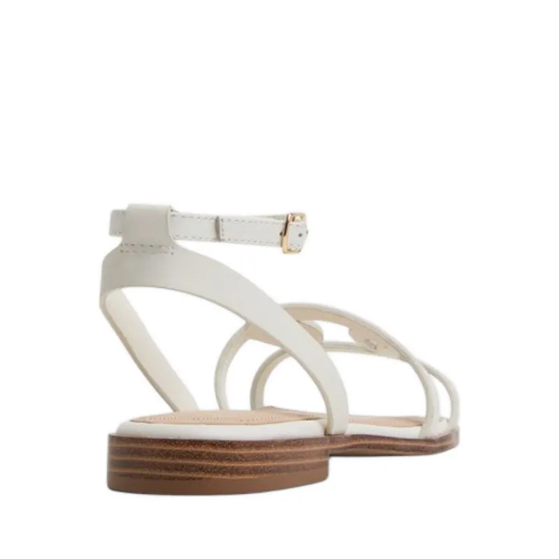 GREENGROVE FLAT SANDALS - WHITE