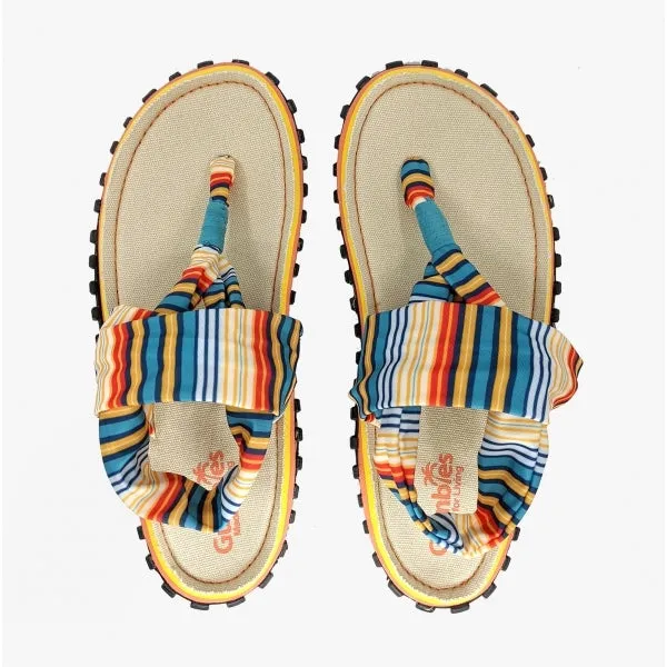 Gumbies SLINGBACK Womens Cotton Toe-Post Sandals Beach Chair