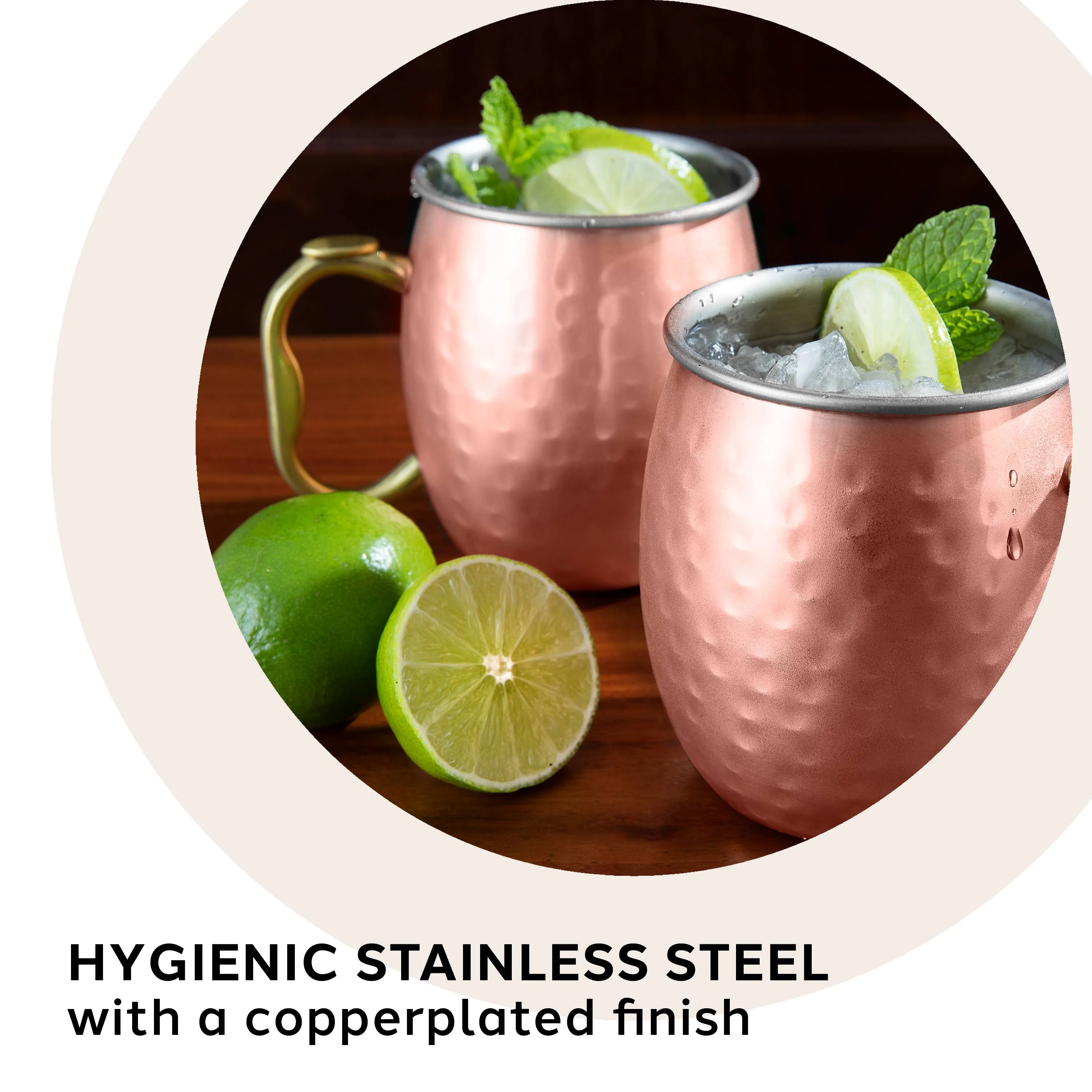 Hammered Stainless Steel Moscow Mule Mug