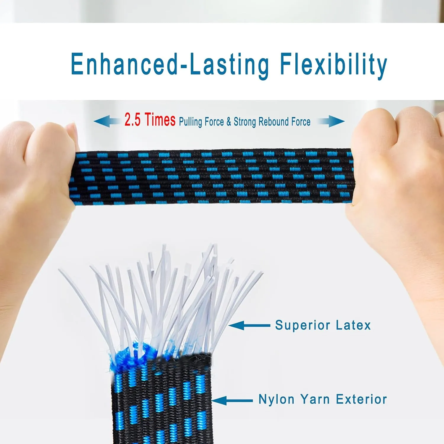 Heavy Duty Rubber Bungee Cords with Hooks Outdoor, 8 PCS Elastic Tie Down Bungee Straps Set for Moving Cargo, Bike, Luggage Rack, Gardening, Camping, Hand Carts